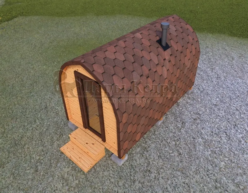 Баня «Викинг» из кедра 4х2,2 м