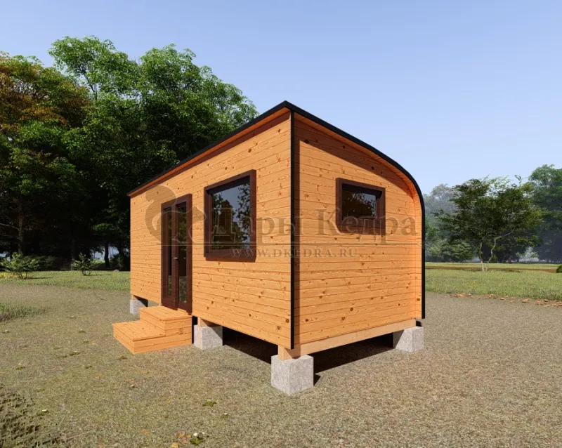 Баня «Парус» из кедра 6х2,2 м