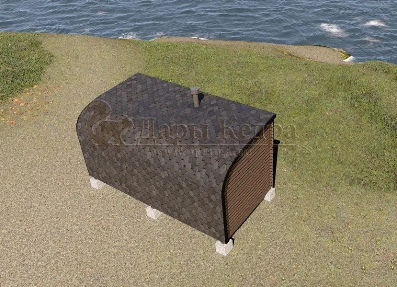 Баня «Парус» из кедра 5х2,2 м